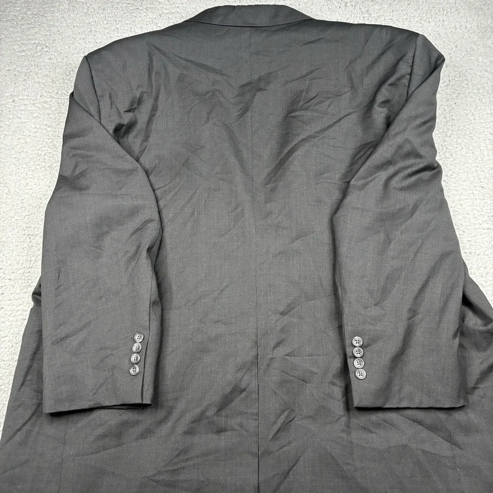 Oak Hill Sport‎ Coat Men's 52R Black 2 Button Marzotto Italian Fabric Blazer
